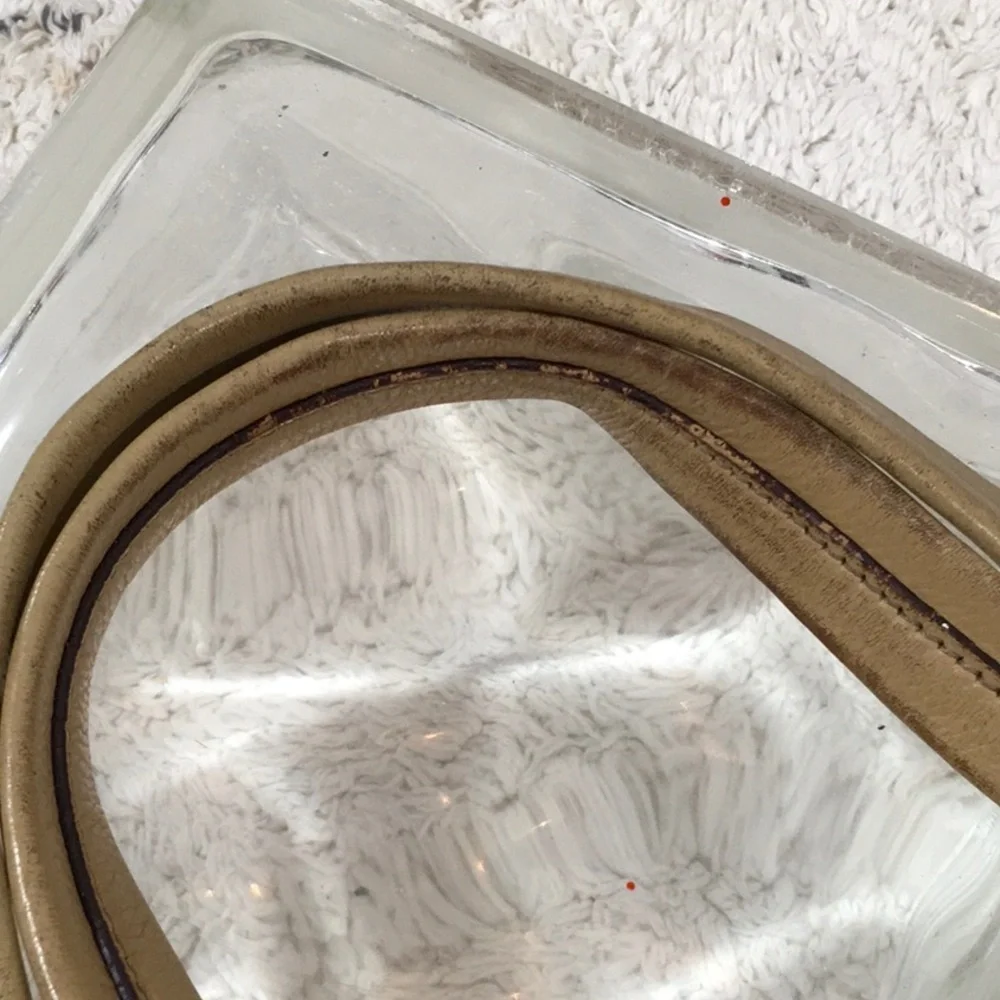 Tignanello light tan leather shoulder bag